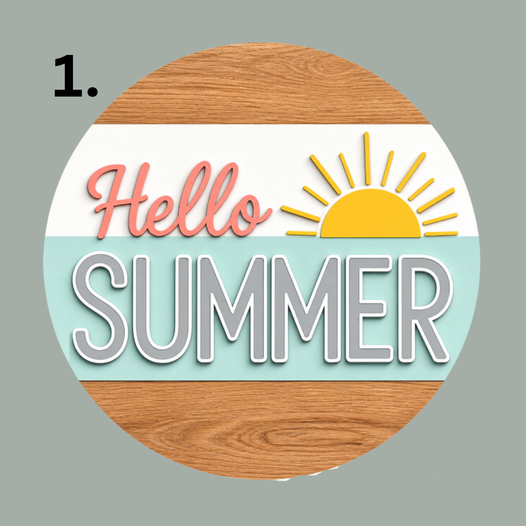 Summer DIY Door Hangers