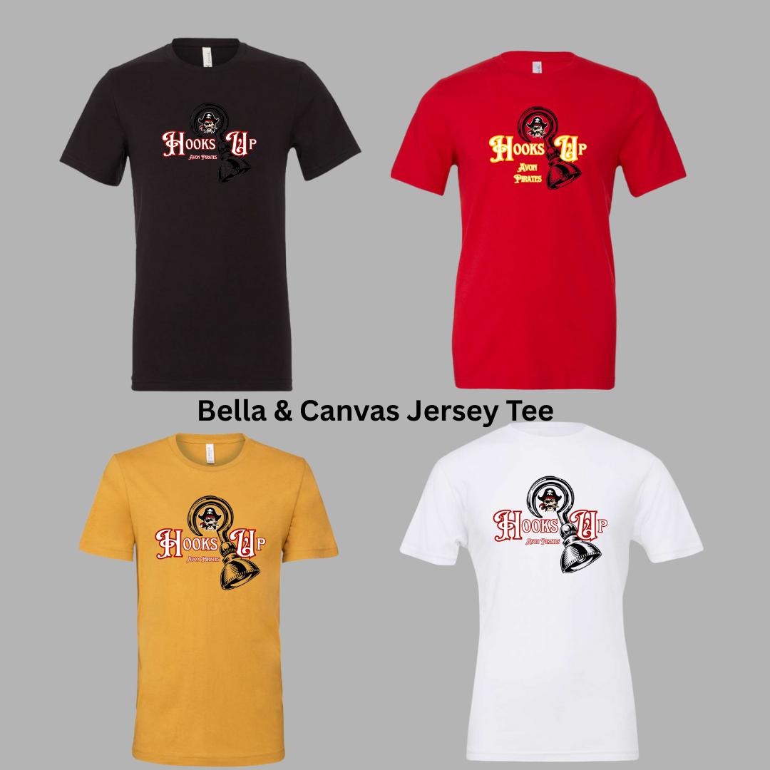 Hooks Up • Avon Pirates Tee (Bella + Canvas Jersey)