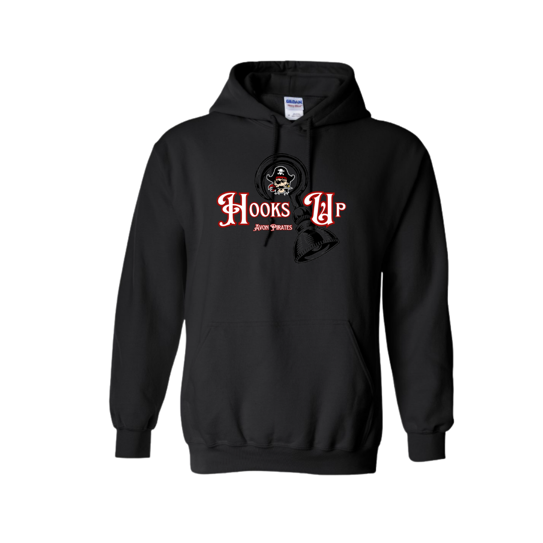 Hooks Up • Avon Pirates • Gildan Unisex Heavy Blend™ Hoodie