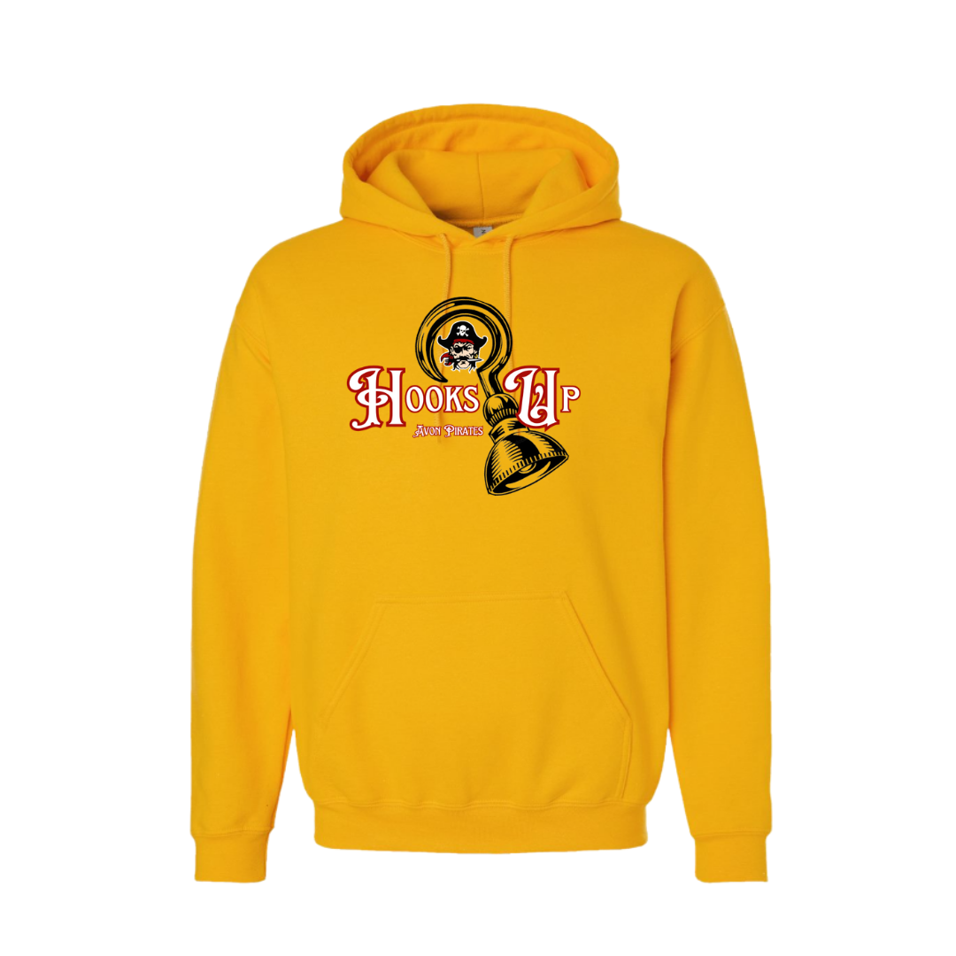 Hooks Up • Avon Pirates • Gildan Unisex Heavy Blend™ Hoodie