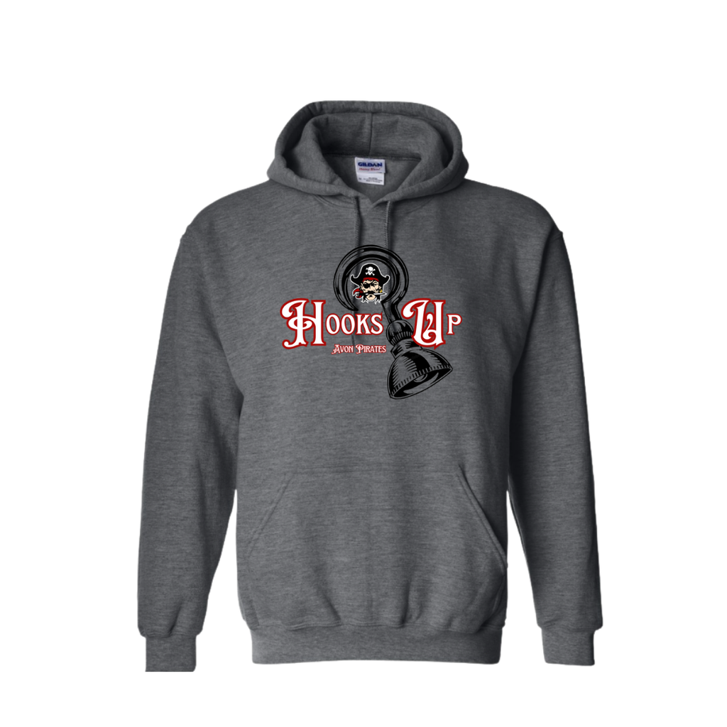 Hooks Up • Avon Pirates • Gildan Unisex Heavy Blend™ Hoodie