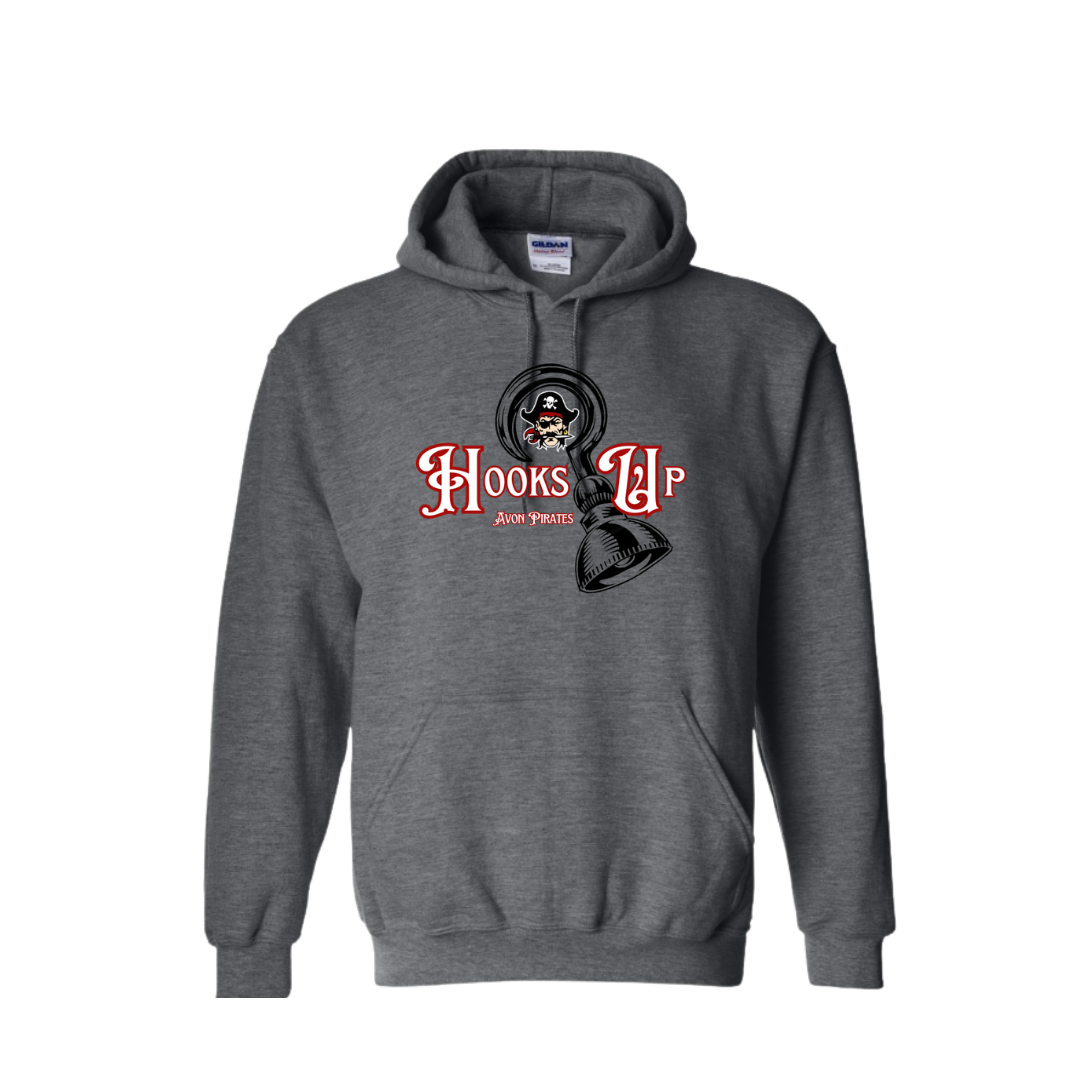 Hooks Up • Avon Pirates • Gildan Unisex Heavy Blend™ Hoodie